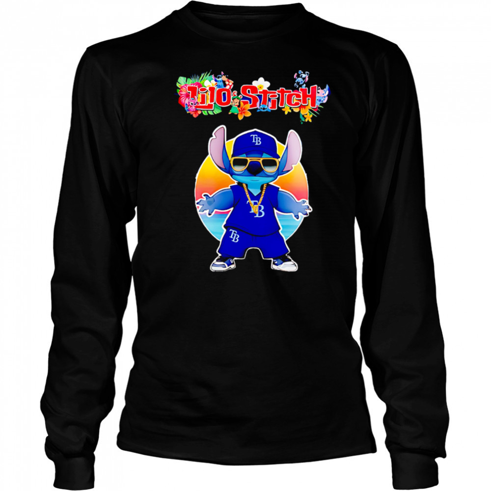 Tampa Bay Rays x Lilo and Stitch Baseball shirt Long Sleeved
