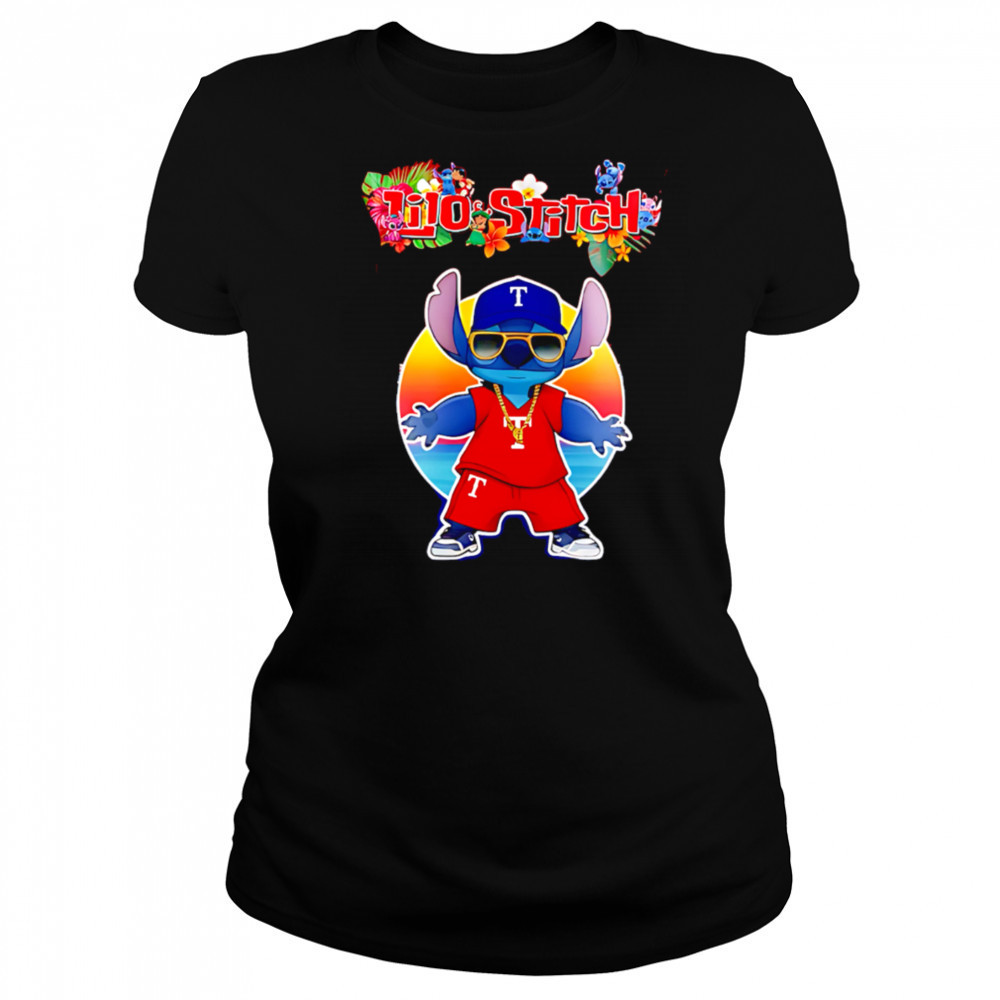 Texas Rangers x Lilo and Stitch Baseball shirt Women's T-shirt