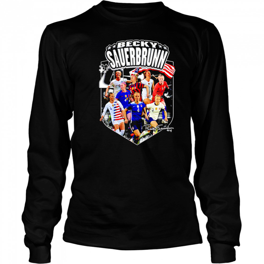 USWNT Becky Sauerbrunn Farewell Black shirt Long Sleeved
