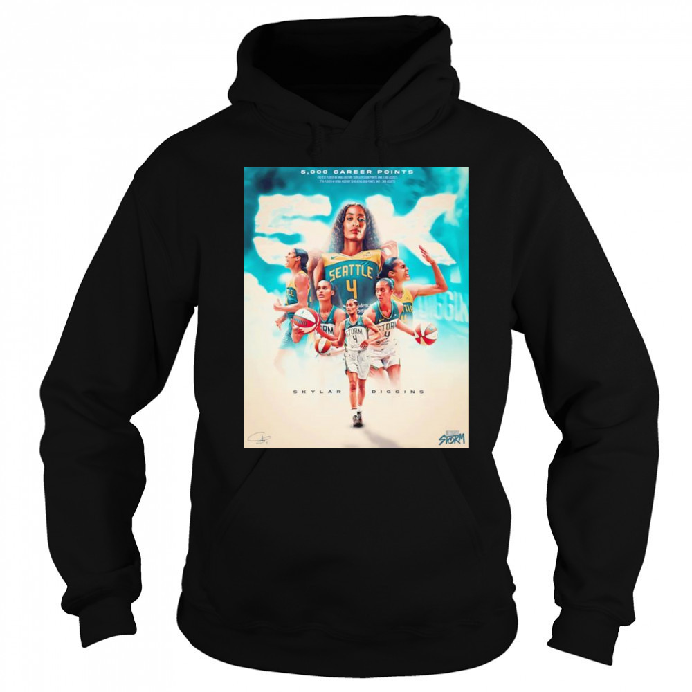 5000 career points Skylar Diggins shirt Hoodie