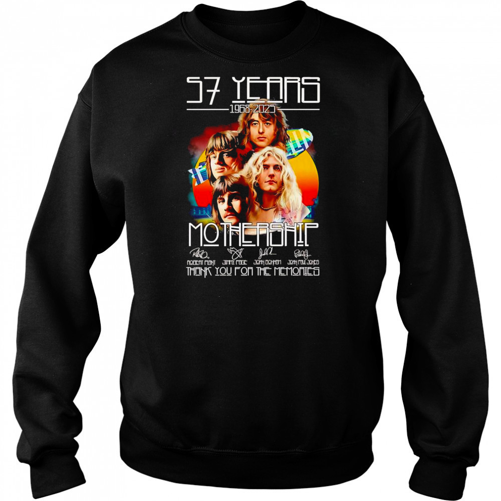 57 years 1968 2025 Mothership thank you for the memories shirt Sweatshirt