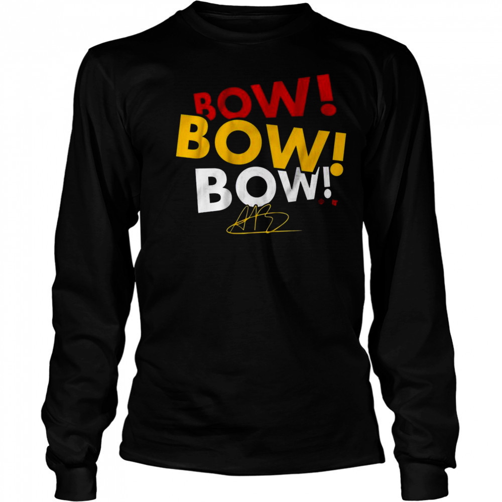 Aliyah Boston Bow Bow Bow Shirt Long Sleeved