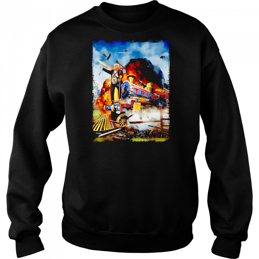 All Aboard The Trump Train Graphic Art shirt Sweatshirt