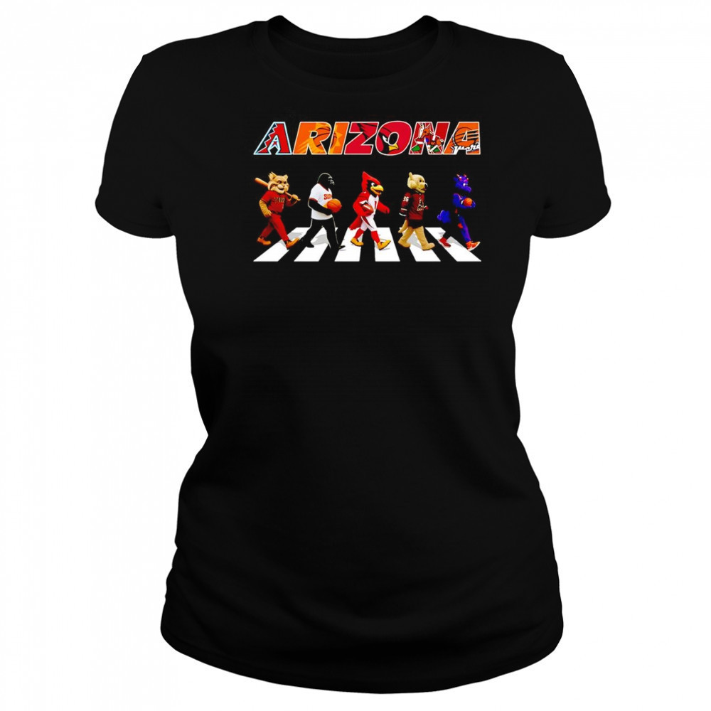 Arizona sports mascot Abbey Road cross road shirt Women's T-shirt