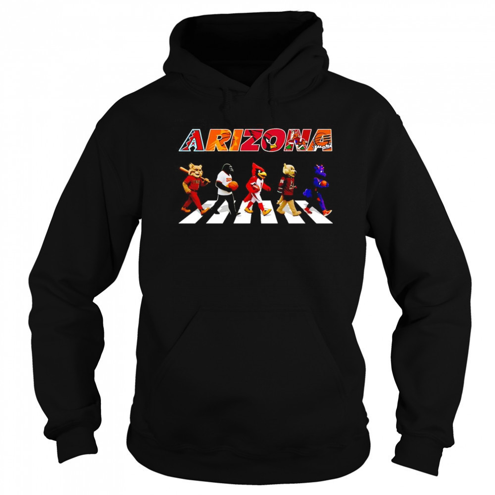 Arizona sports mascot Abbey Road cross road shirt Hoodie