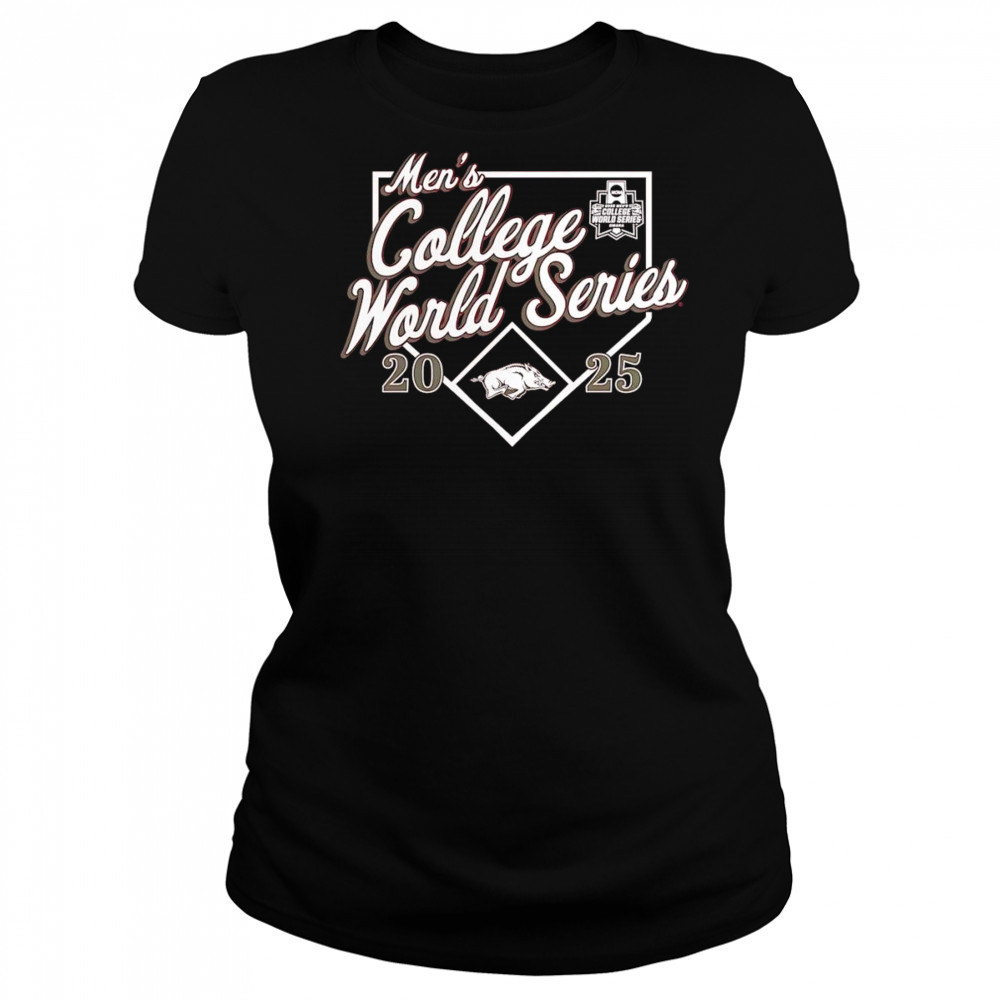 Arkansas Razorbacks 2025 NCAA Baseball World Series Bullpen Ace shirt Women's T-shirt