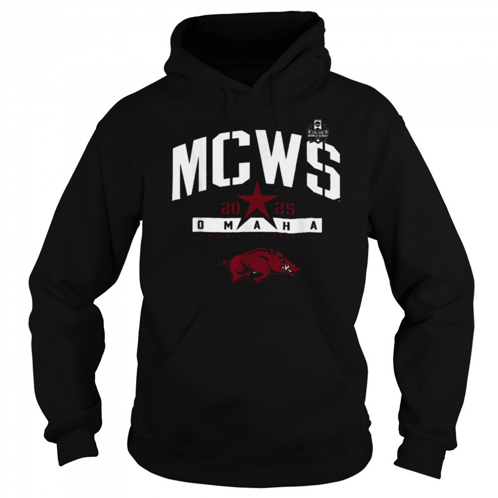 Arkansas Razorbacks College World Series 2025 MCWS Baseball T Shirt Hoodie