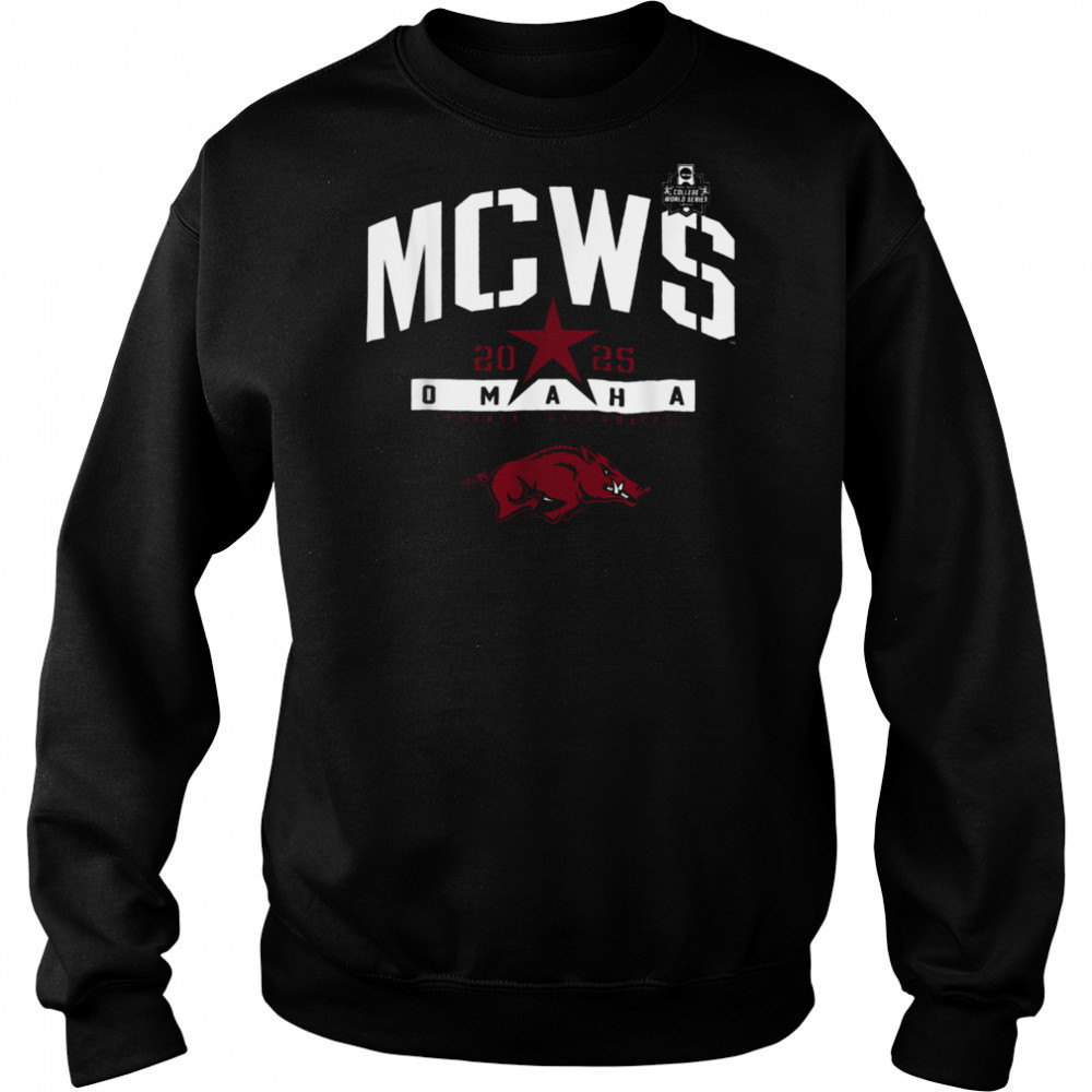 Arkansas Razorbacks College World Series 2025 MCWS Baseball T Shirt Sweatshirt