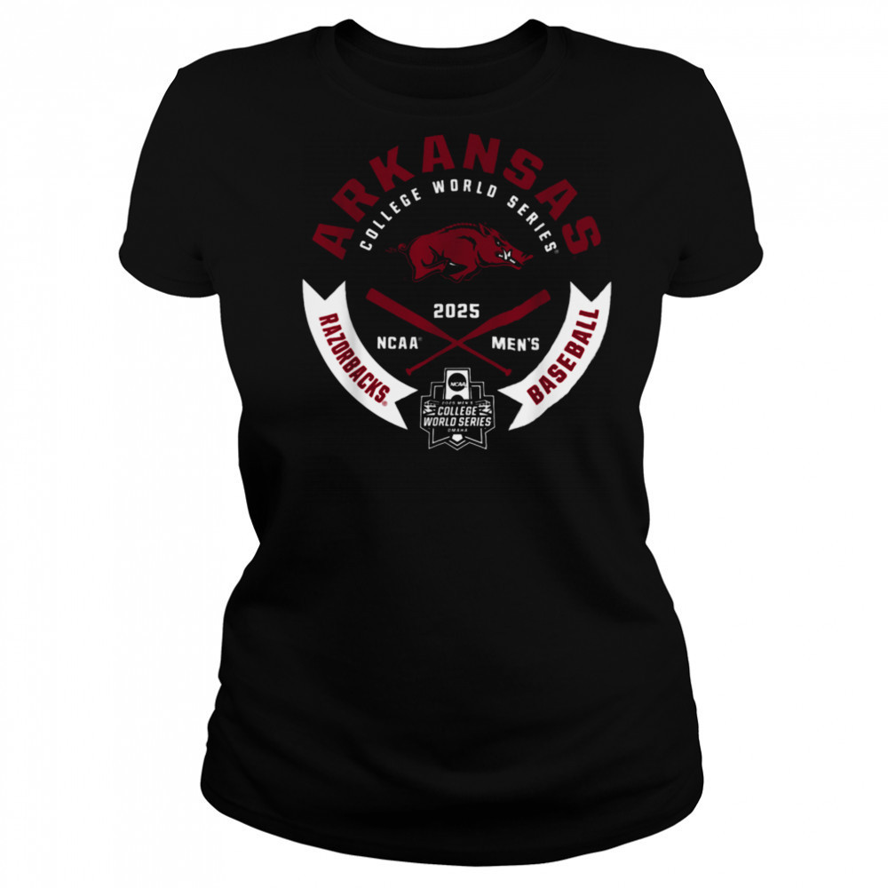 Arkansas Razorbacks College World Series 2025 MCWS Gray T Shirt Women's T-shirt