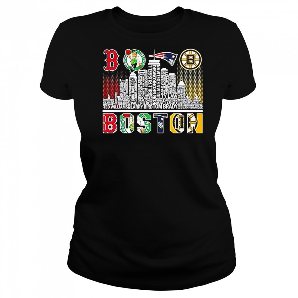 Boston Skyline City Sports Team Logo 2025 Shirt Women's T-shirt