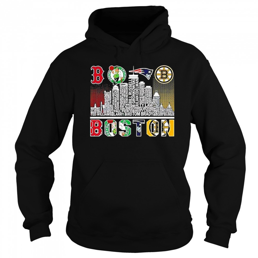 Boston Skyline City Sports Team Logo 2025 Shirt Hoodie