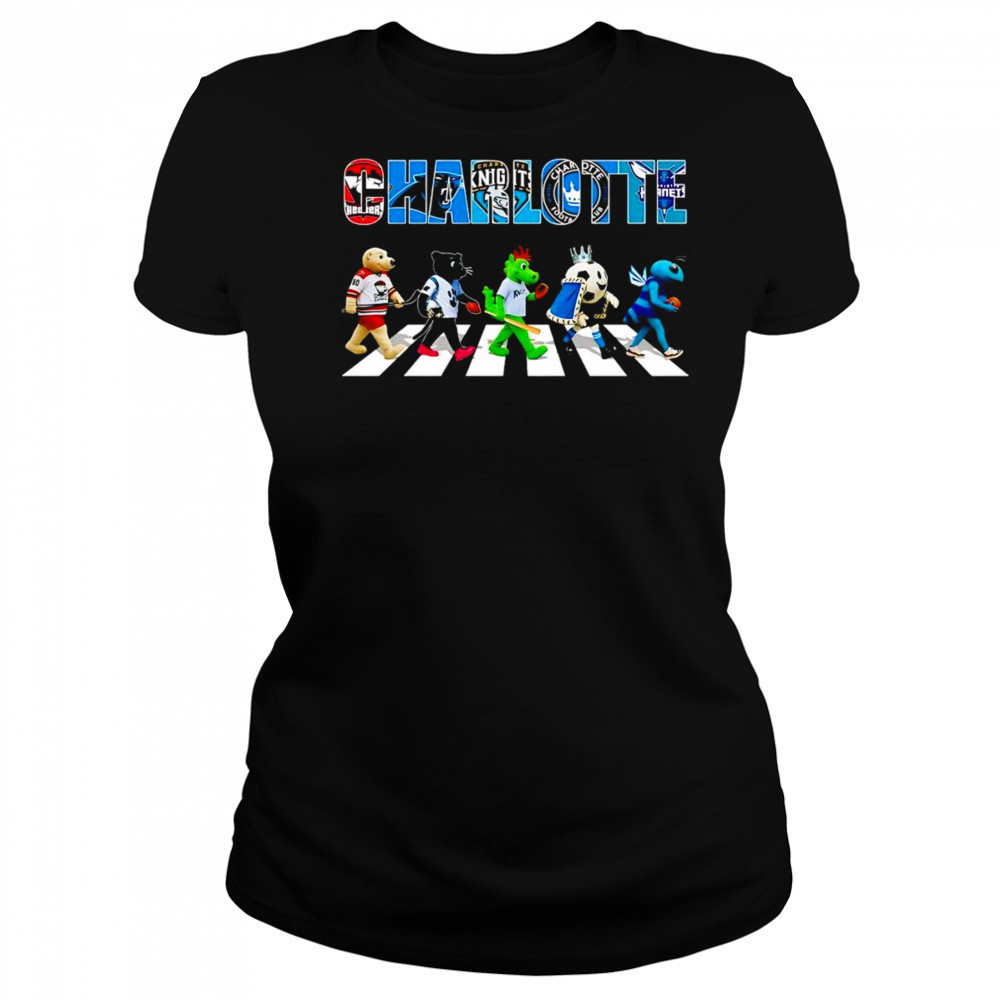 Charlotte sports mascot Abbey Road cross road shirt Women's T-shirt