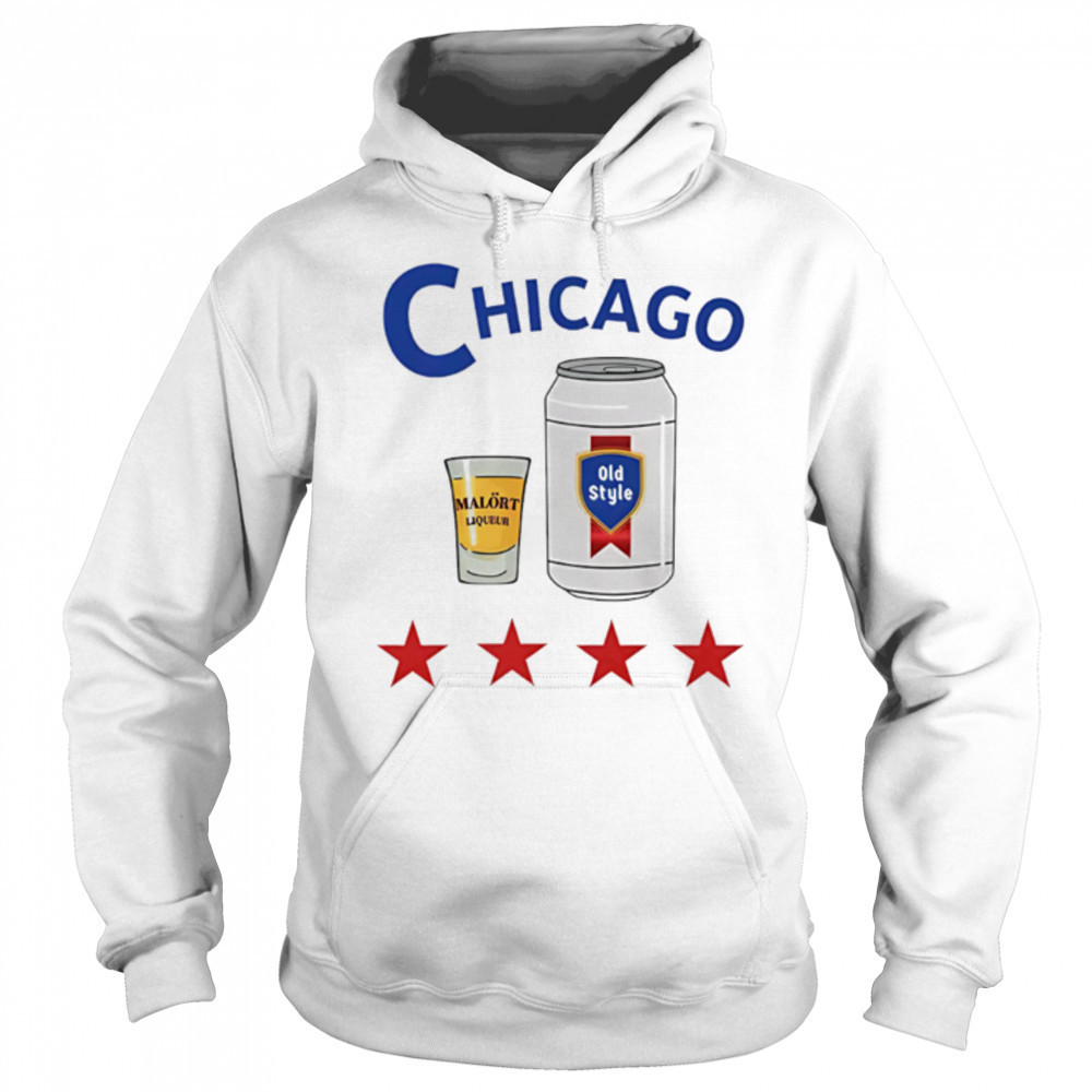 Chicago Malort and Old Style Beer shirt Hoodie