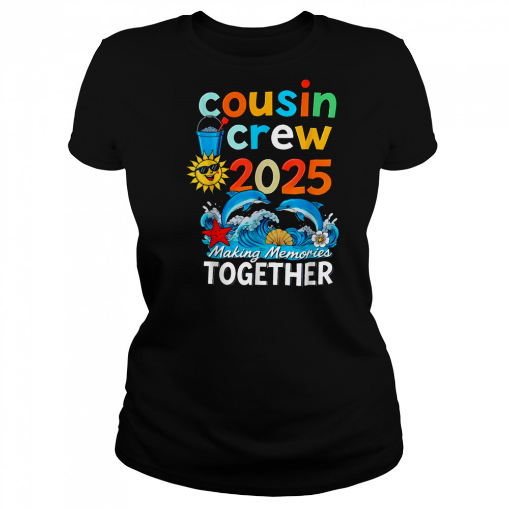 Cousin crew 2025 Family Trips Matching Summer Vacation Beach T Shirt Women's T-shirt