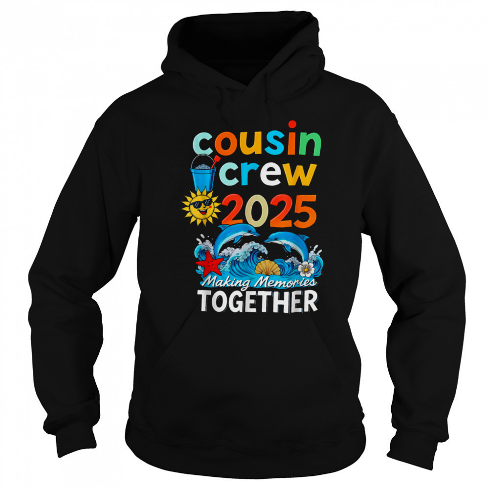 Cousin crew 2025 Family Trips Matching Summer Vacation Beach T Shirt Hoodie