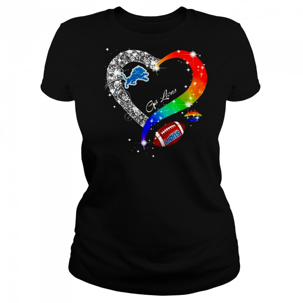 Detroit Lions 2025 LGBT Pride Day Go Lions Vintage Shirt Women's T-shirt