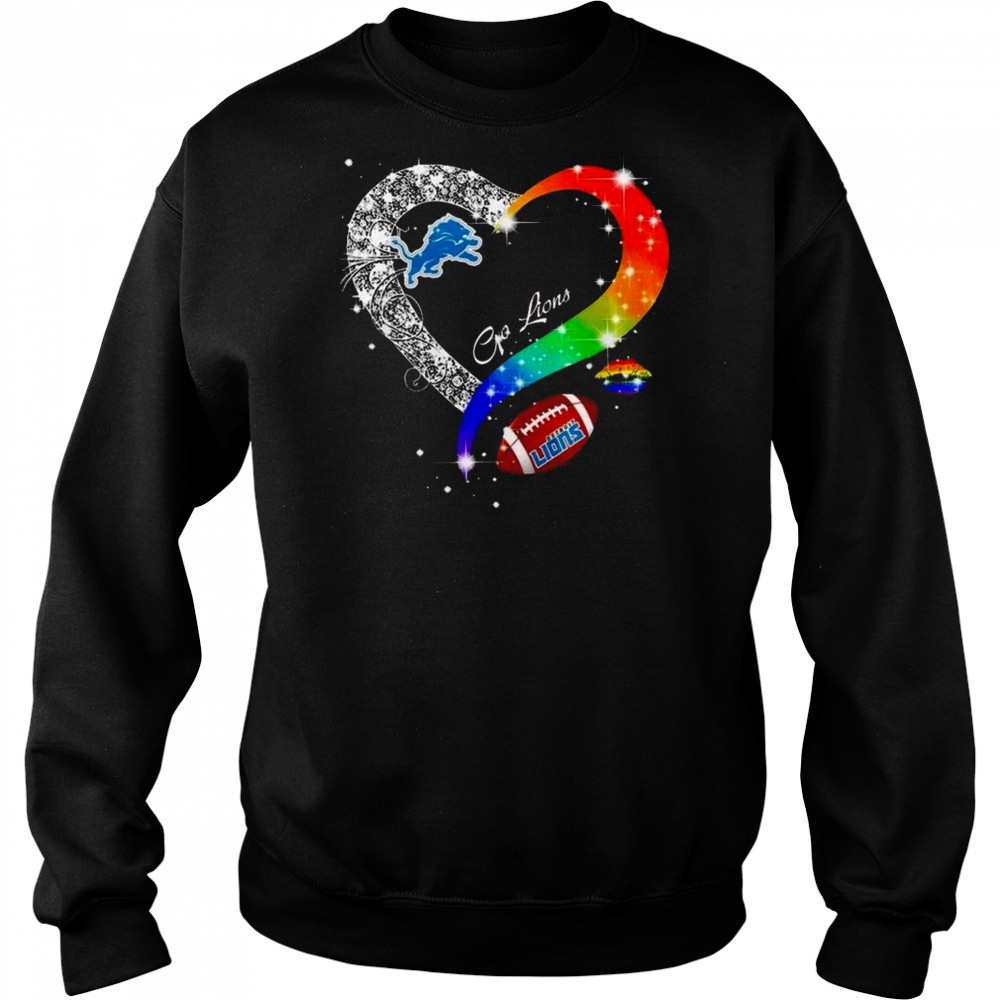 Detroit Lions 2025 LGBT Pride Day Go Lions Vintage Shirt Sweatshirt