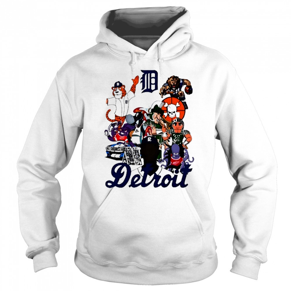 Detroit Mascots Sports Team T-Shirt Hoodie