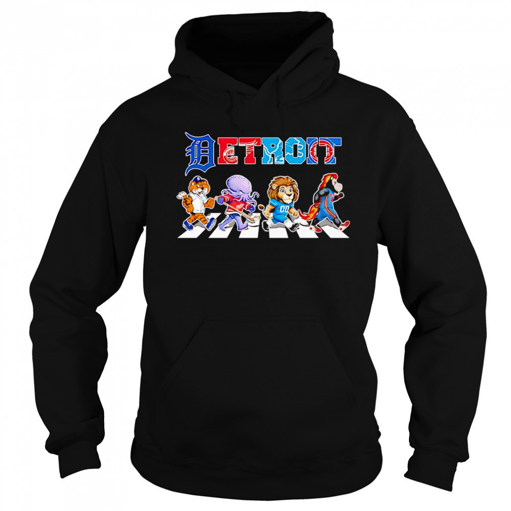 Detroit sports mascot chibi cross road shirt Hoodie