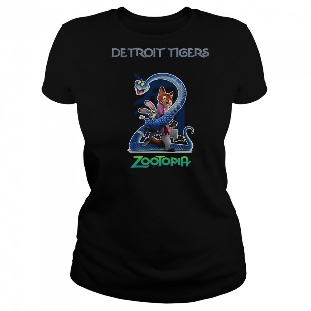 Detroit Tigers Zootopia 2 T-Shirt Women's T-shirt