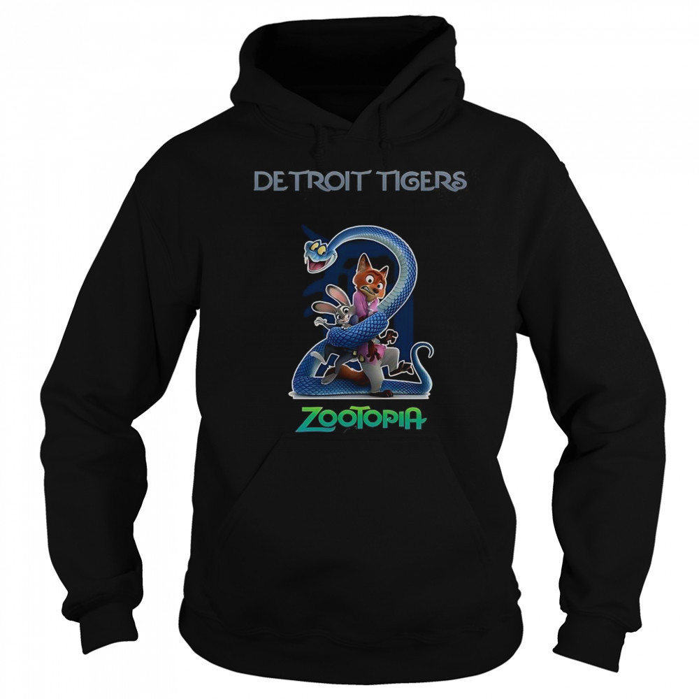 Detroit Tigers Zootopia 2 T-Shirt Hoodie