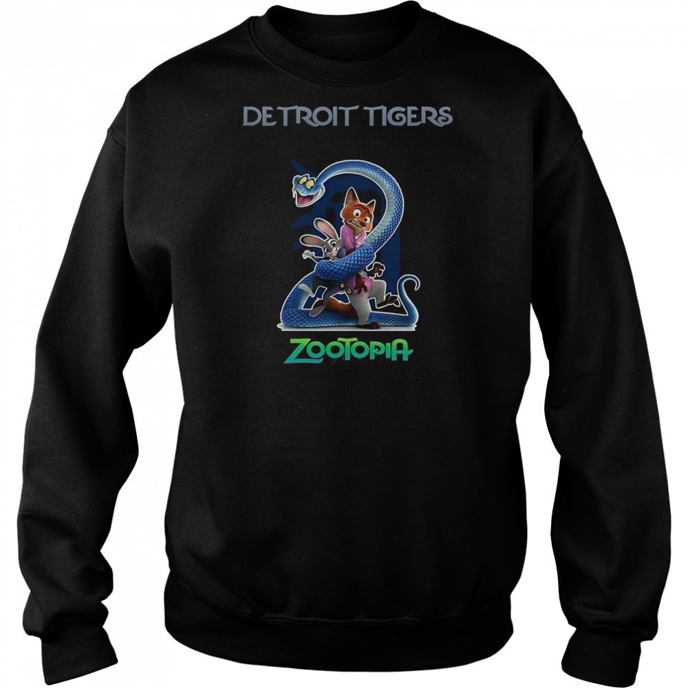 Detroit Tigers Zootopia 2 T-Shirt Sweatshirt