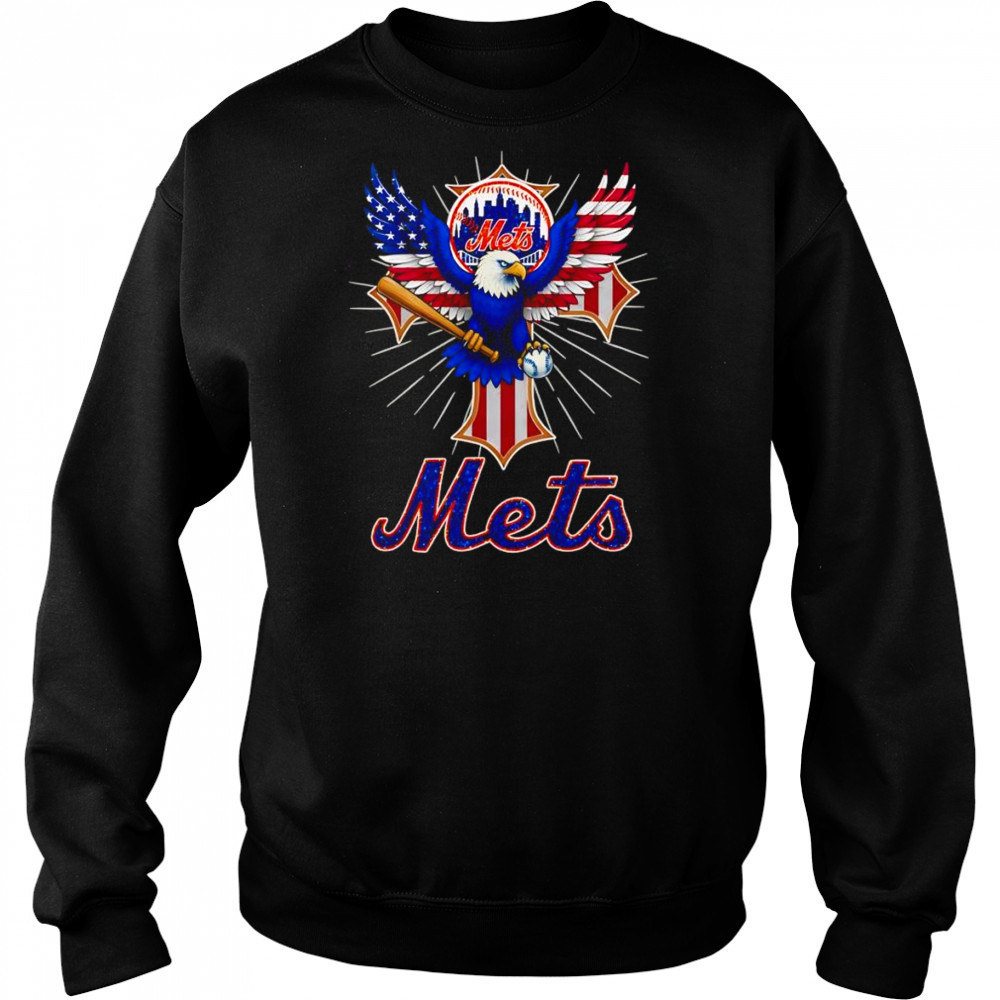 Eagle baseball New York Mets American flag shirt Sweatshirt