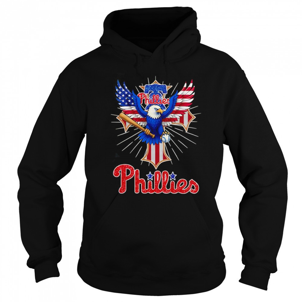 Eagle baseball Philadelphia Phillies American flag shirt Hoodie