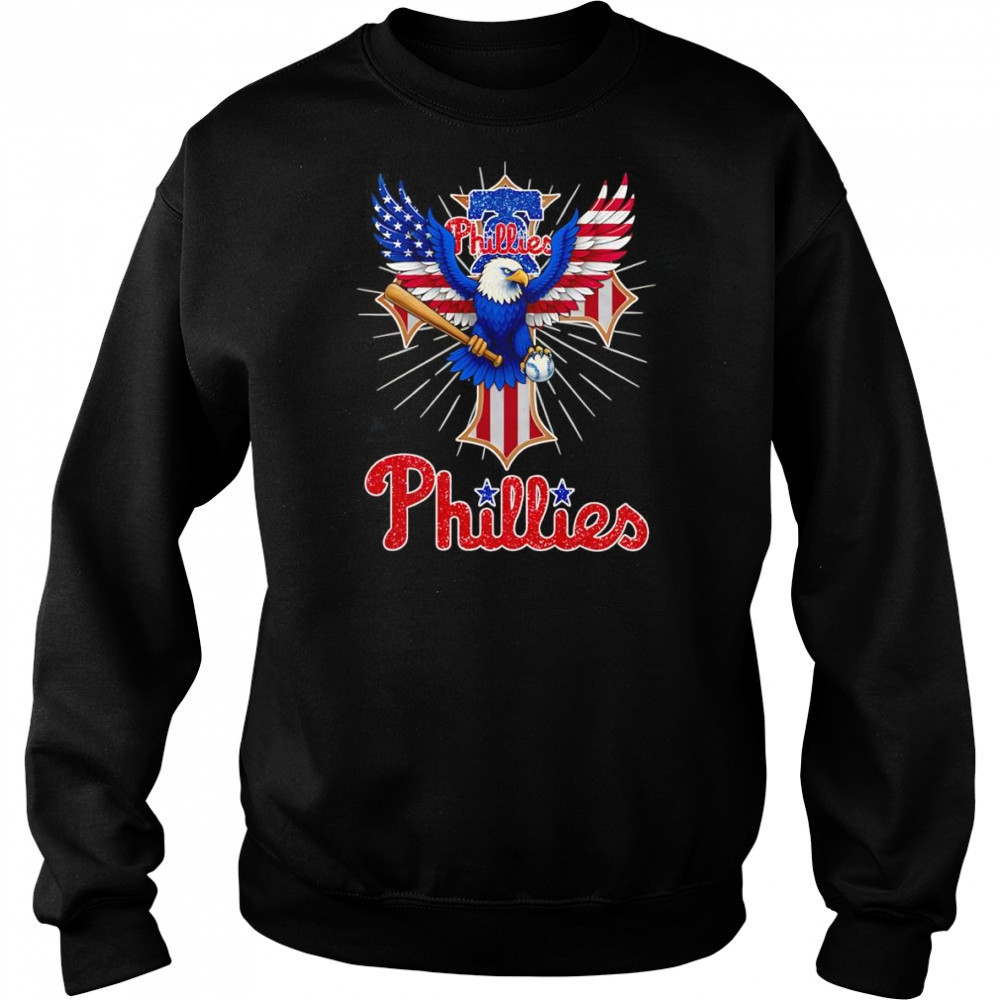 Eagle baseball Philadelphia Phillies American flag shirt Sweatshirt