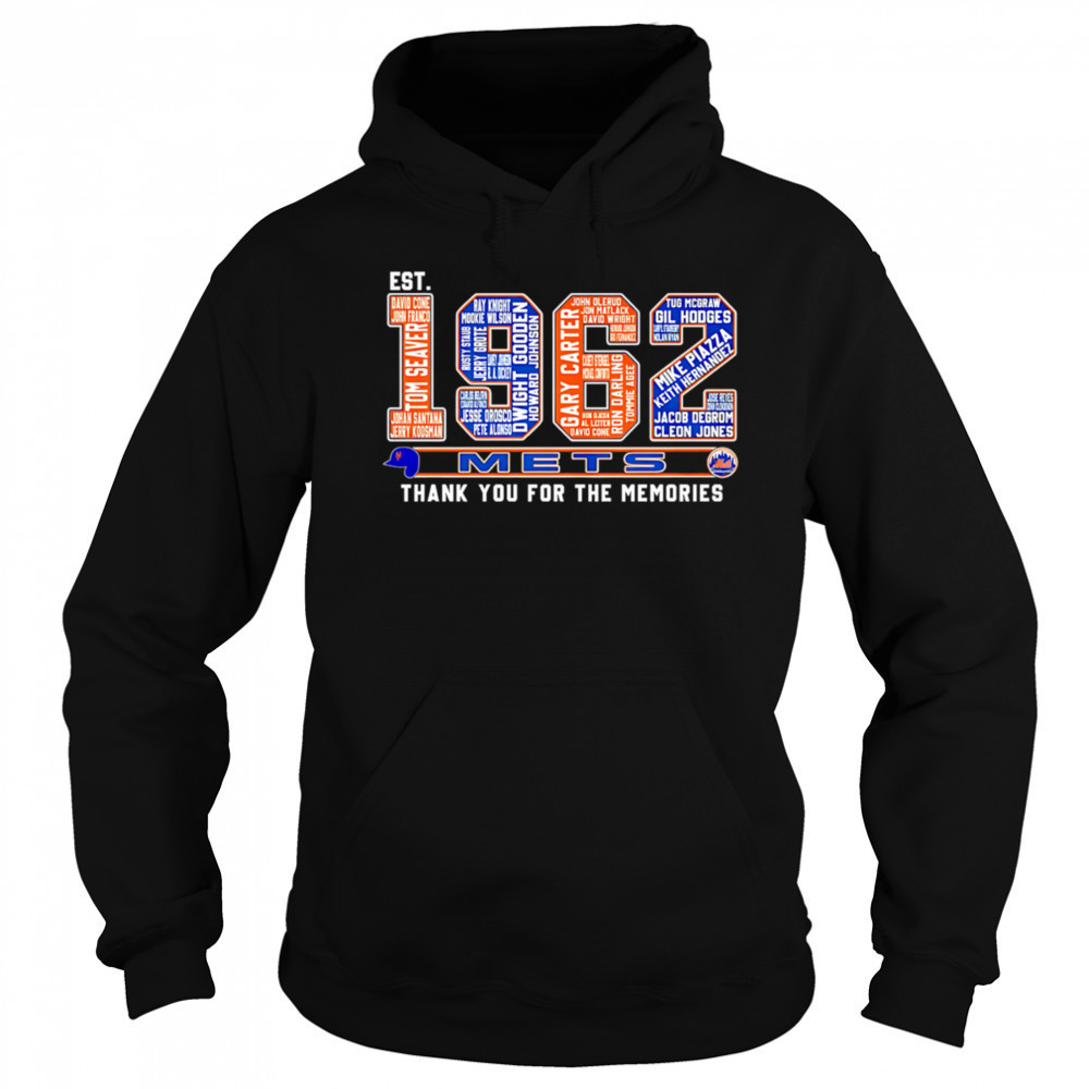 Est 1962 New York Mets Thank You For The Memories shirt Hoodie
