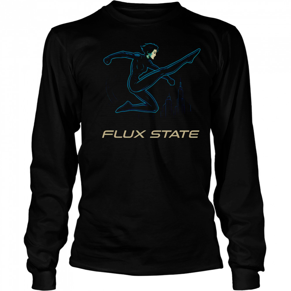 Flux State Aeon Flux cartoon shirt Long Sleeved
