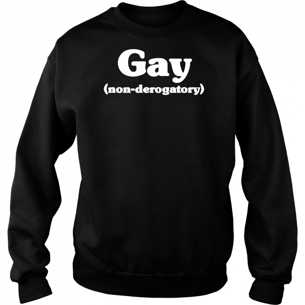 Gay non derogatory shirt Sweatshirt