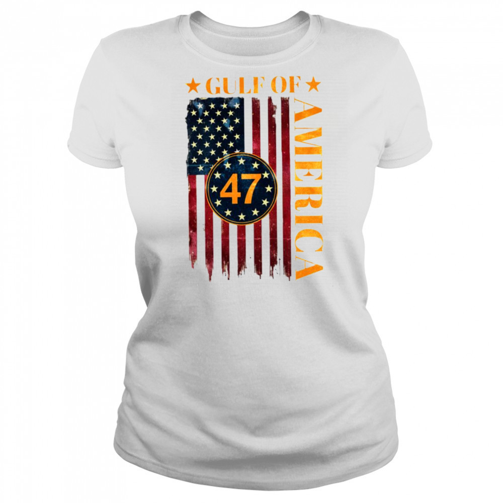 Gulf of America American Flag T Shirt Women's T-shirt