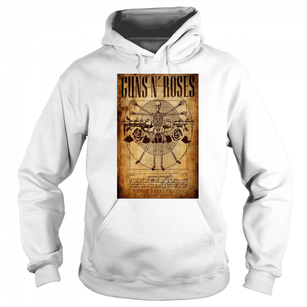 Guns N’ Roses Firenze Rocks Festival June 12 2025 Tour Shirt Hoodie