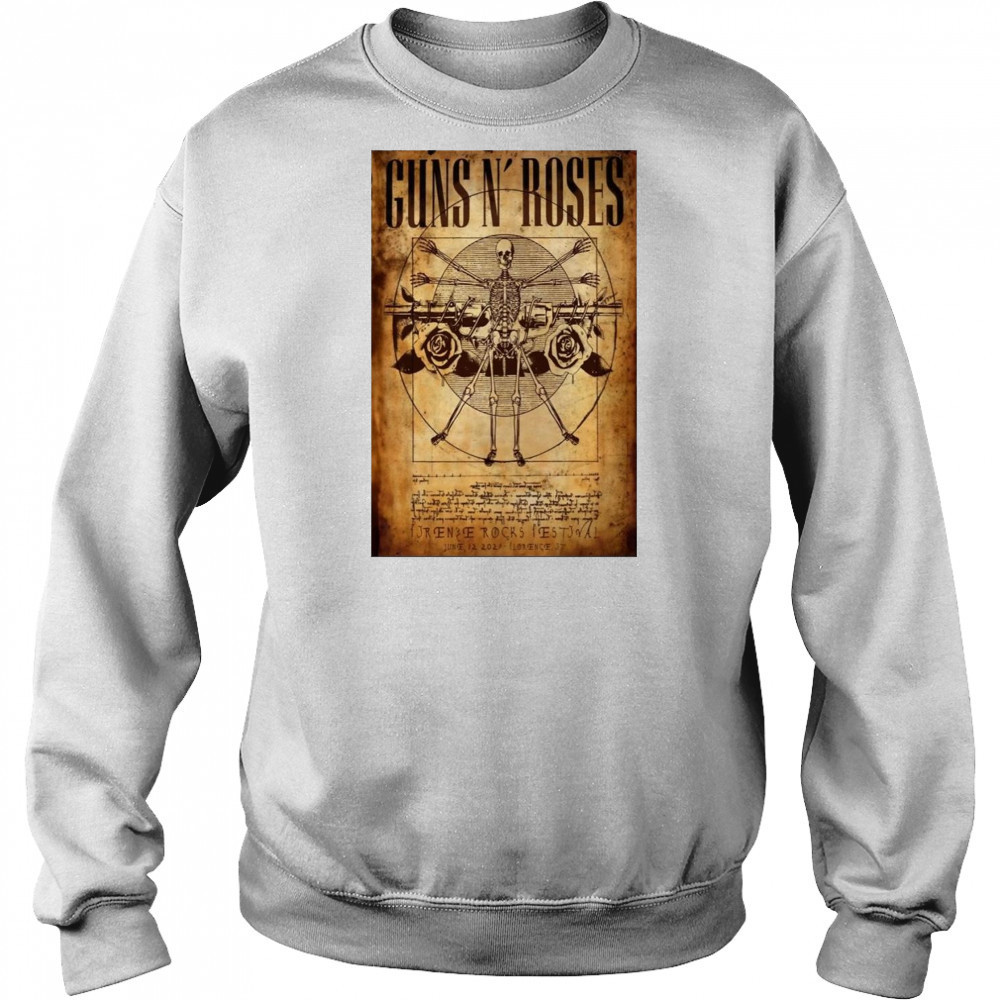 Guns N’ Roses Firenze Rocks Festival June 12 2025 Tour Shirt Sweatshirt