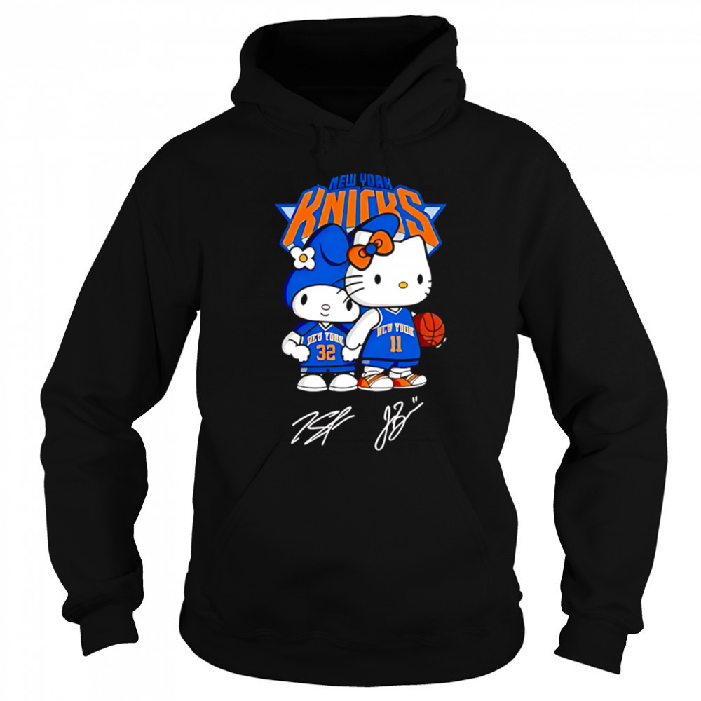 Hello Kitty Knicks Brunson and Towns Signature shirt Hoodie