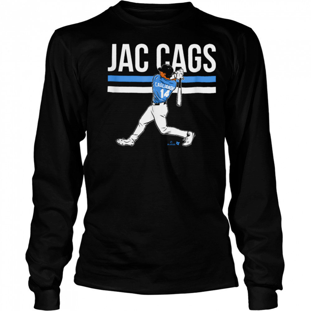 Jac Caglianone Slugger Swing Kansas City Baseball T Shirt Long Sleeved