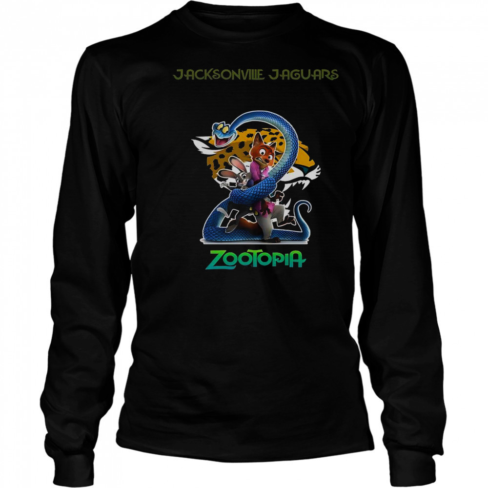 Jacksonville Jaguars Zootopia 2 T-Shirt Long Sleeved