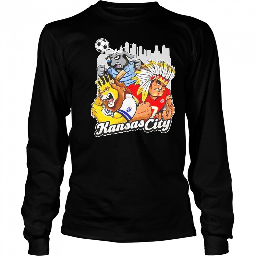 Kansas City Sports Team Mascot 2025 Shirt Long Sleeved