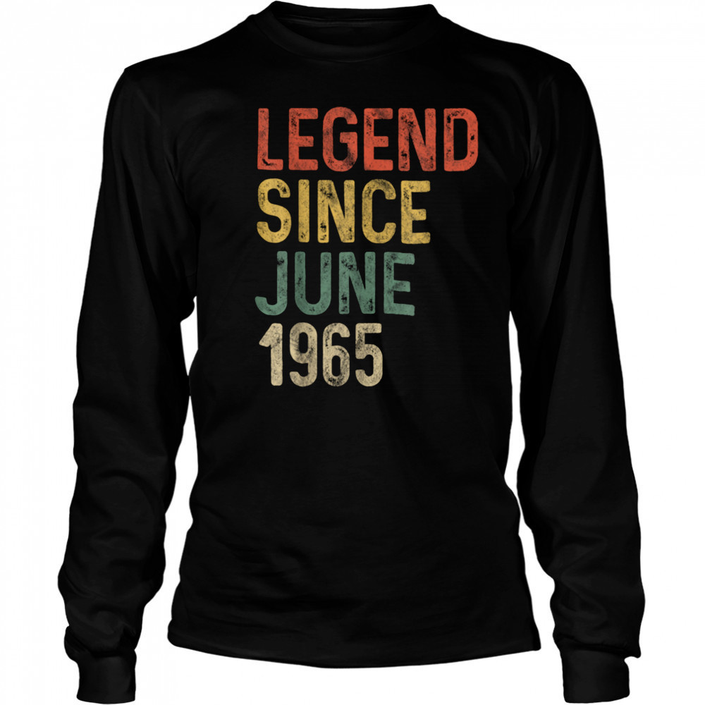 Legend 1965 60th Birthday Gifts for Men Women 60 Year Old T Shirt Long Sleeved