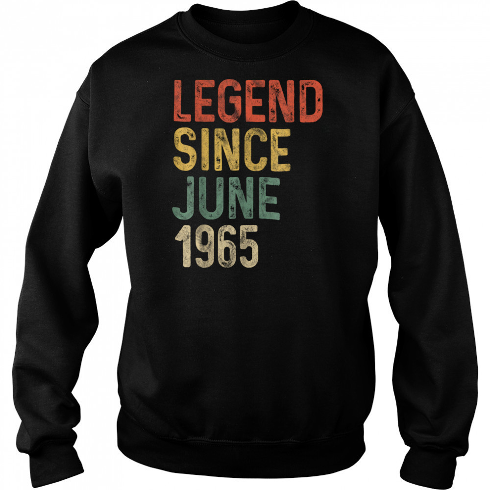 Legend 1965 60th Birthday Gifts for Men Women 60 Year Old T Shirt Sweatshirt