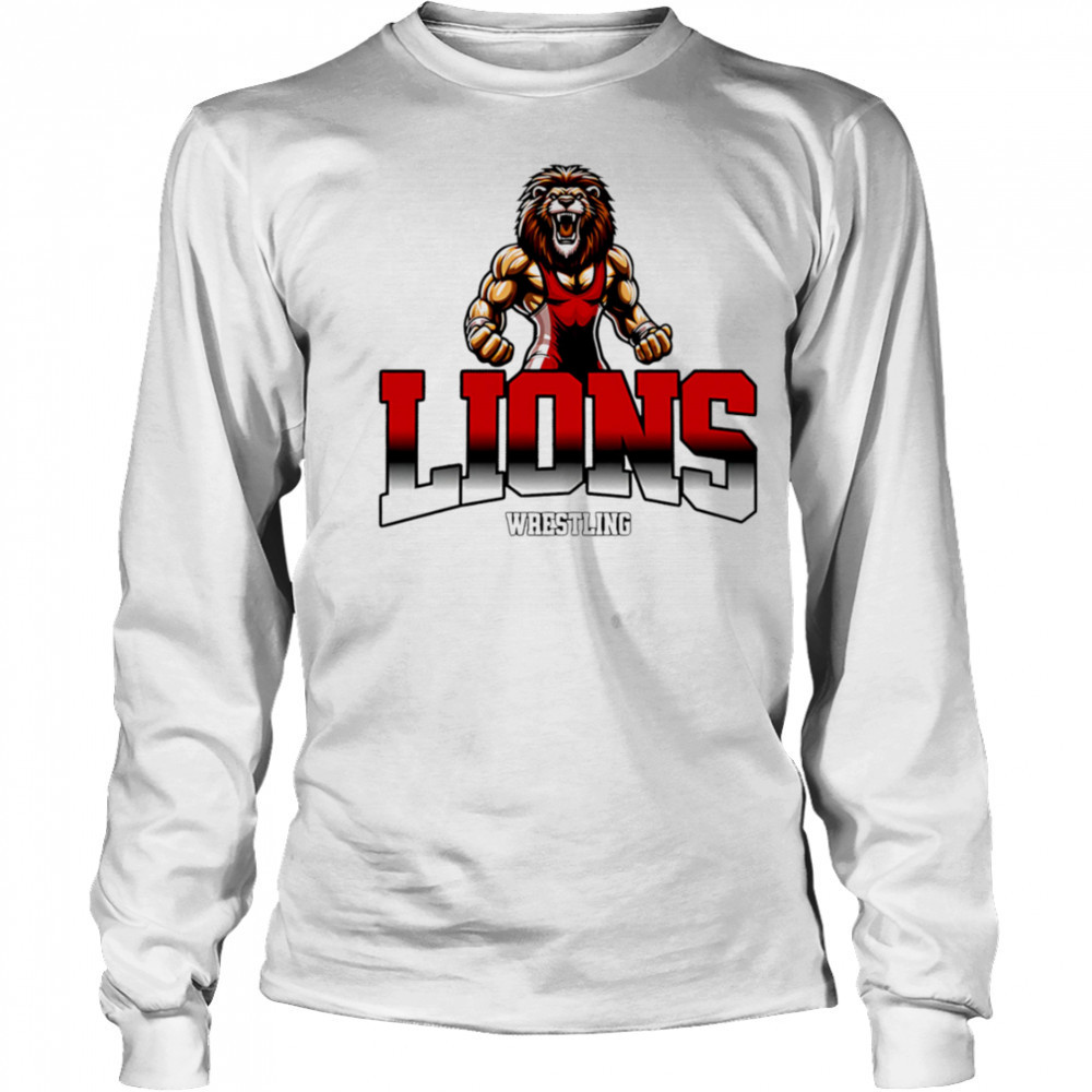 Lions Wrestling Mascot Classic shirt Long Sleeved