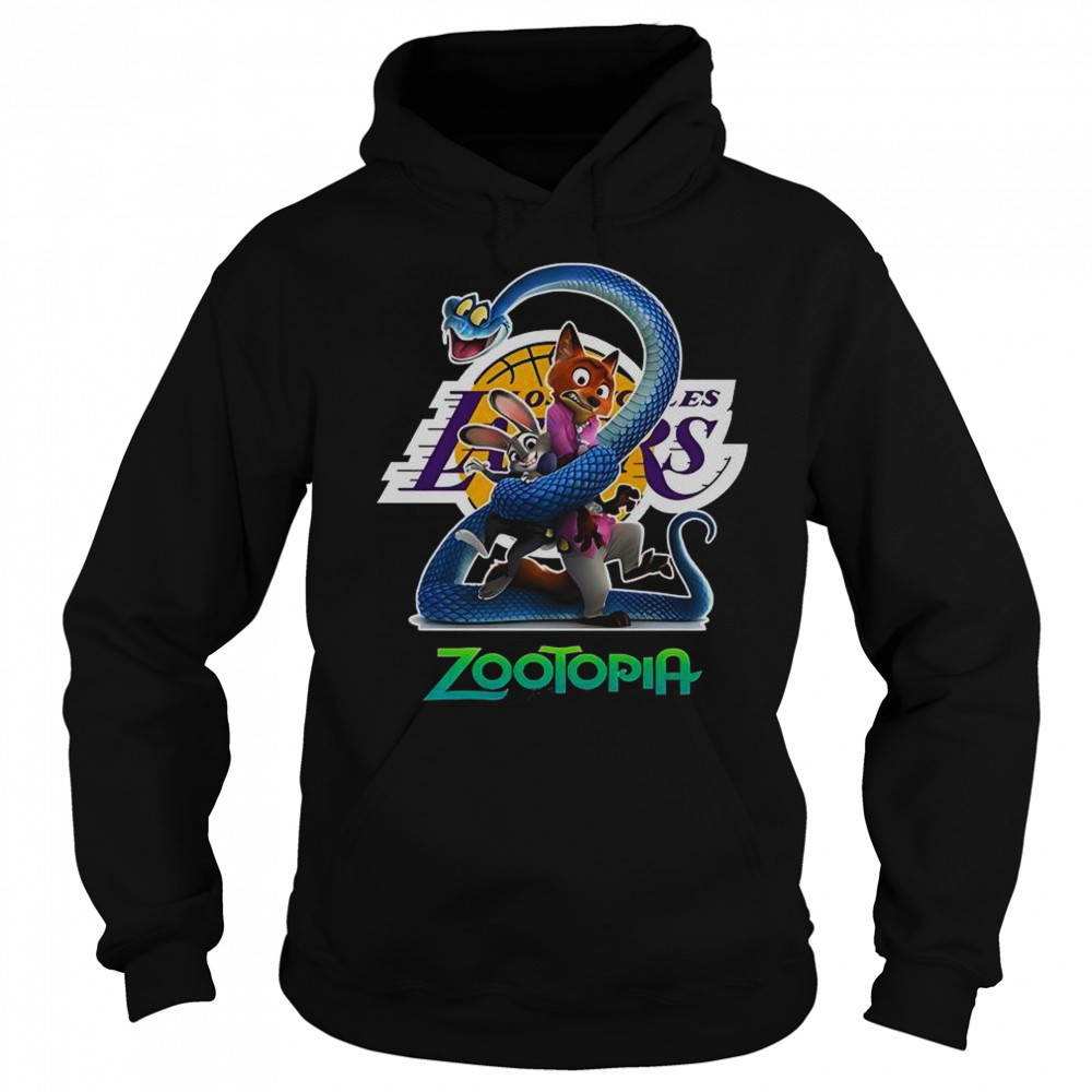 Los Angeles Lakers Zootopia 2 T-Shirt Hoodie