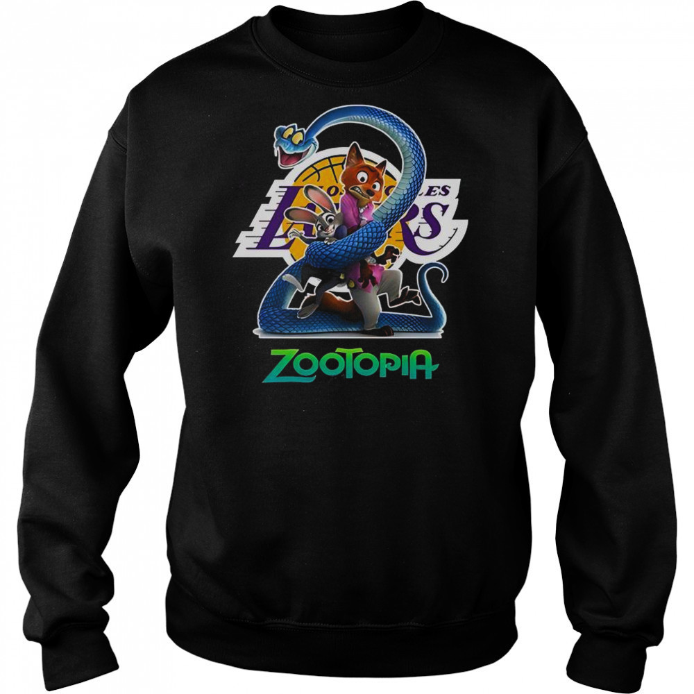 Los Angeles Lakers Zootopia 2 T-Shirt Sweatshirt