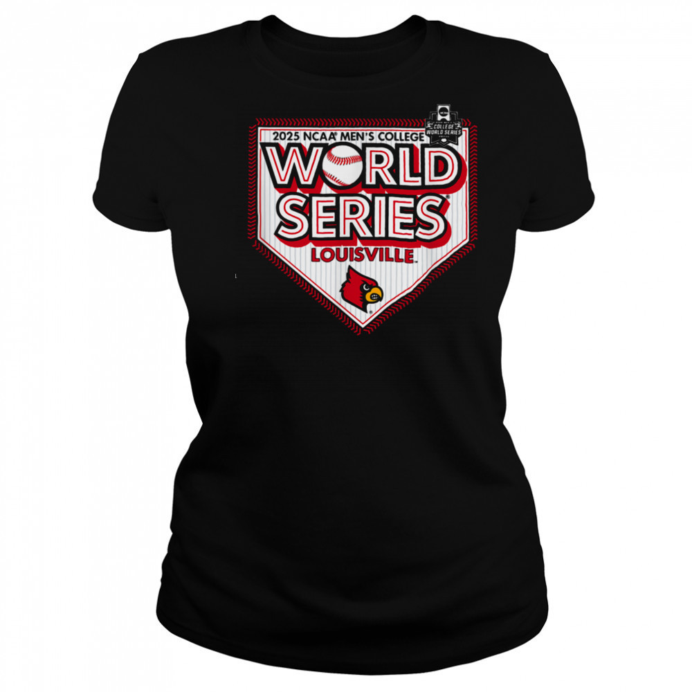Louisville Cardinals MCWS 2025 College World Series Gray T Shirt Women's T-shirt