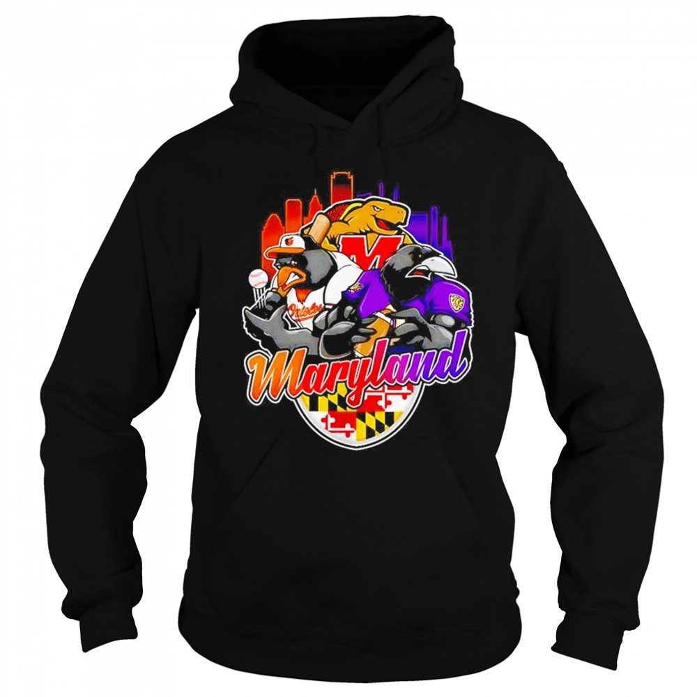 Maryland Sports Team Mascot 2025 Shirt Hoodie