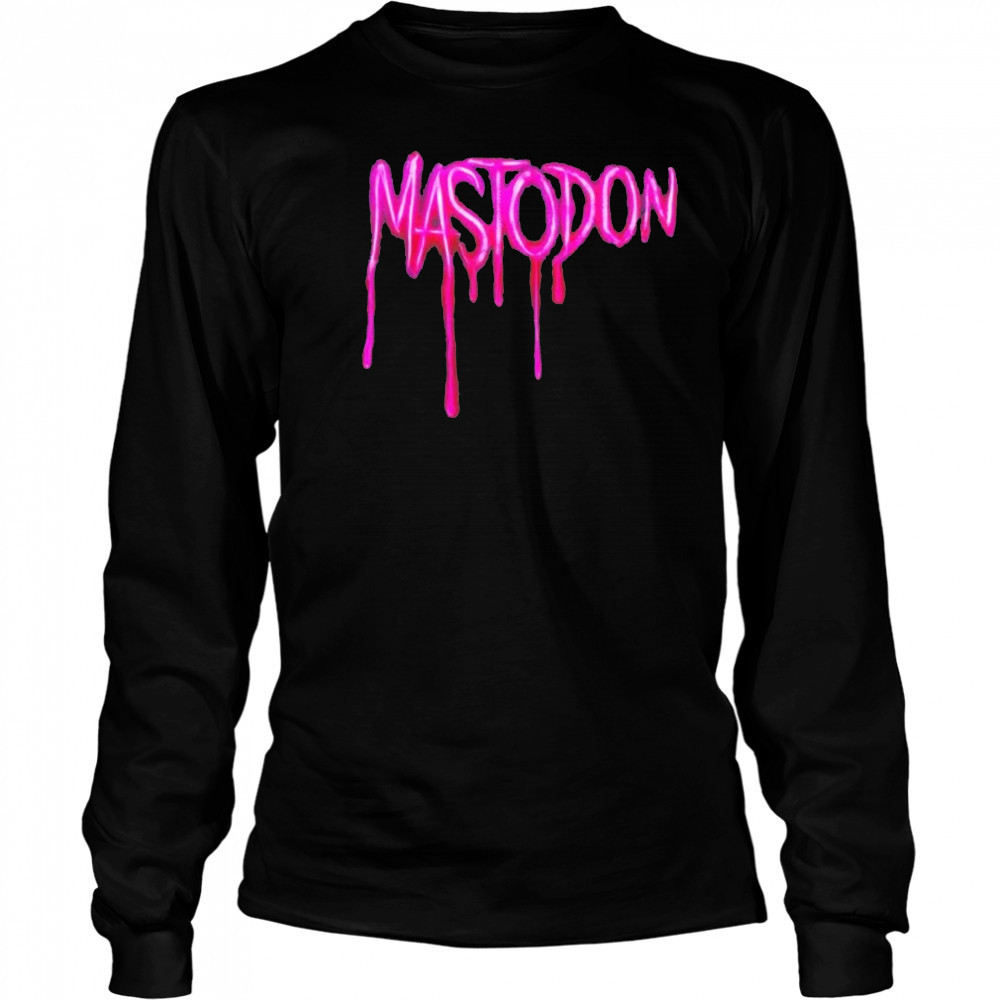 Mastodon Drip Logo T-Shirt Long Sleeved
