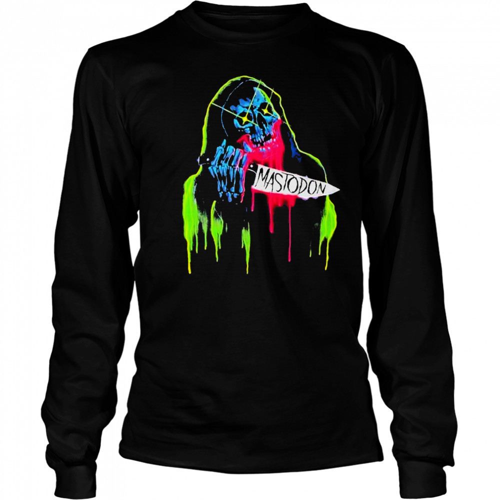 Mastodon Knife Skull Reaper T-Shirt Long Sleeved