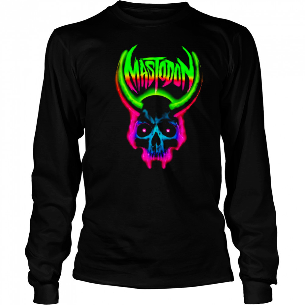Mastodon Neon Skull X Chad James Keith Shirt Long Sleeved
