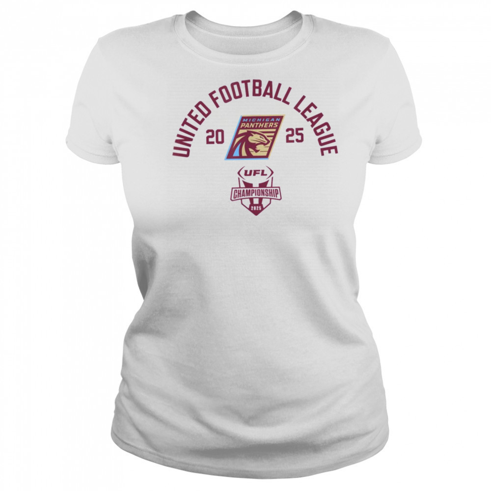 Michigan Panthers 2025 UFL Championship Game UFL T Shirt Women's T-shirt